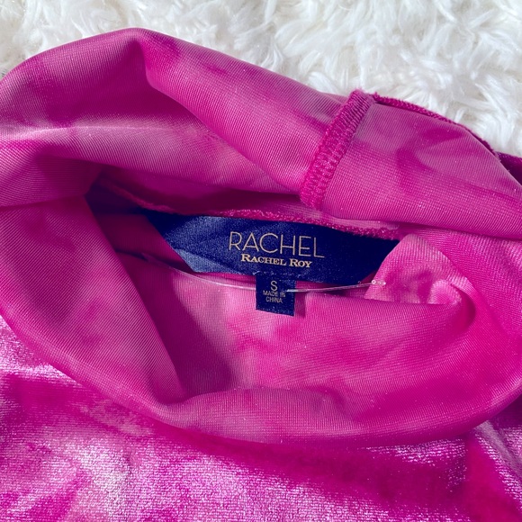 Pink Velvet Tiedye Turtleneck - Picture 3 of 7